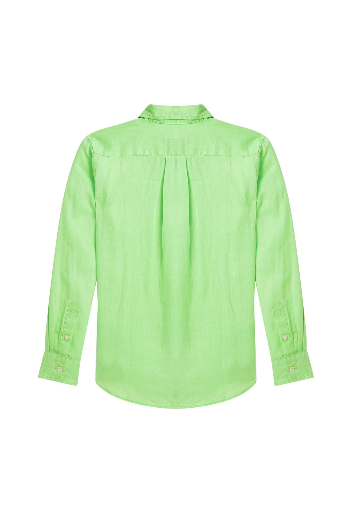 Camicia bambino Ralph Lauren verde in lino | ViaMonte Shop
