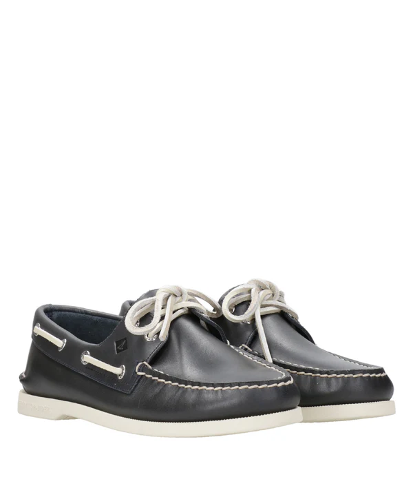 Mocassino Ao 2 Eye deep blu navy Leather Smooth | ViaMonte Shop