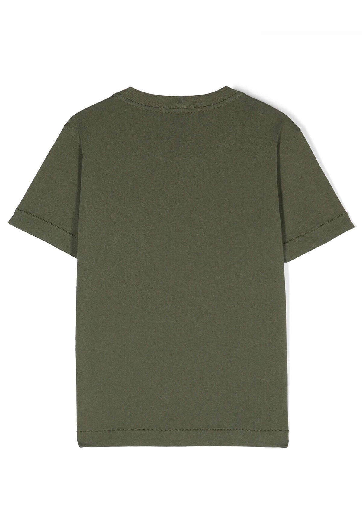 T-shirt bambino Stone Island verde in cotone | ViaMonte Shop