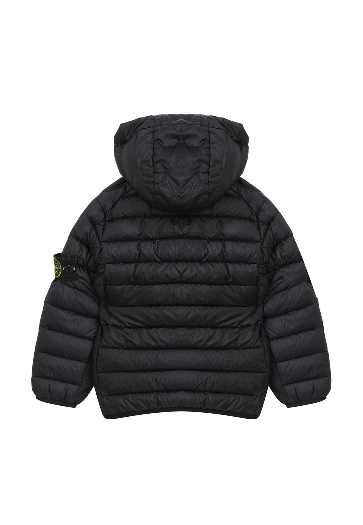 Giubbino bambino Stone Island nero in nylon | ViaMonte Shop