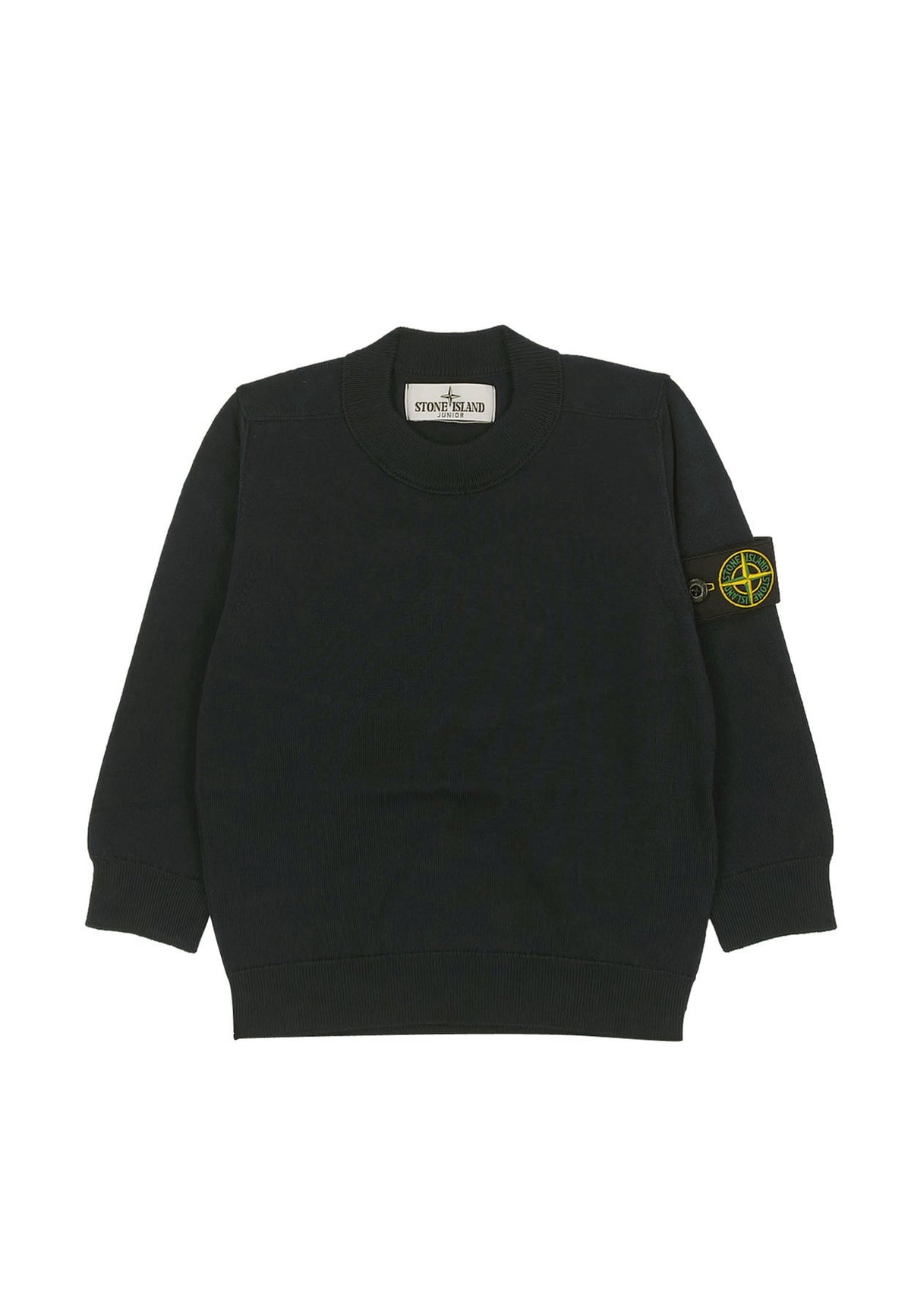 Maglia bambino Stone Island nero in cotone | ViaMonte Shop