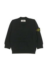 Maglia bambino Stone Island nero in cotone | ViaMonte Shop