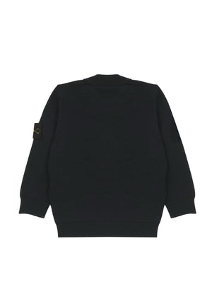 Maglia bambino Stone Island nero in cotone | ViaMonte Shop