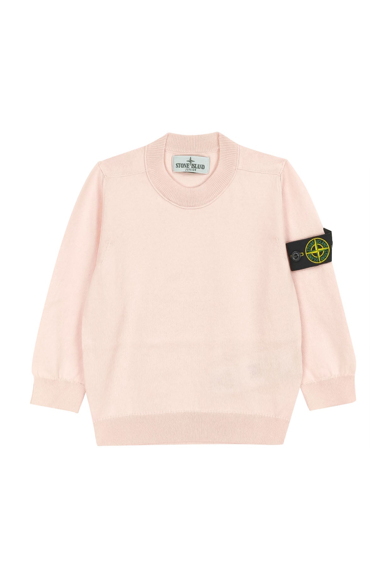 Maglia bambino Stone Island rosa in cotone | ViaMonte Shop