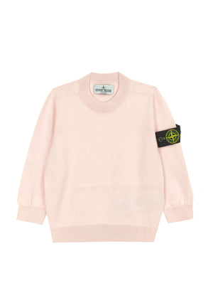 Maglia bambino Stone Island rosa in cotone | ViaMonte Shop