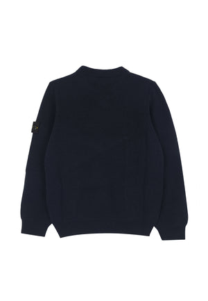 Maglia bambino Stone Island blu navy in cotone | ViaMonte Shop