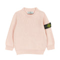 Maglia bambino Stone Island rosa in cotone | ViaMonte Shop