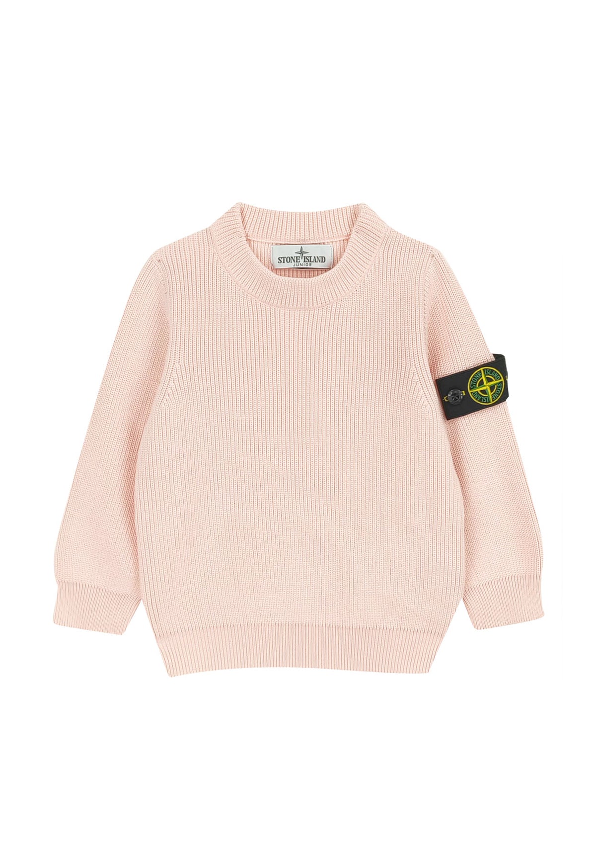 Maglia bambino Stone Island rosa in cotone | ViaMonte Shop