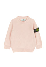 Maglia bambino Stone Island rosa in cotone | ViaMonte Shop