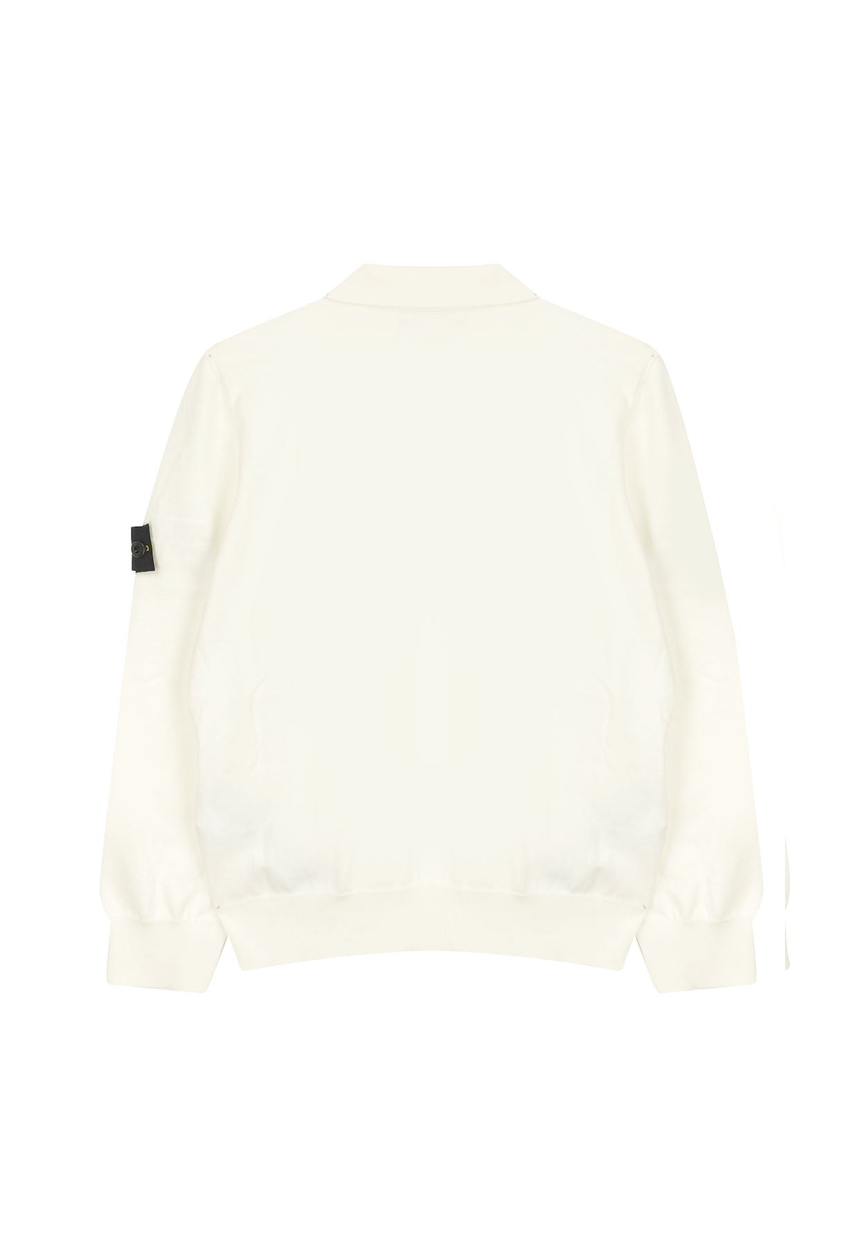 Maglia a polo bambino Stone Island bianca in cotone | ViaMonte Shop