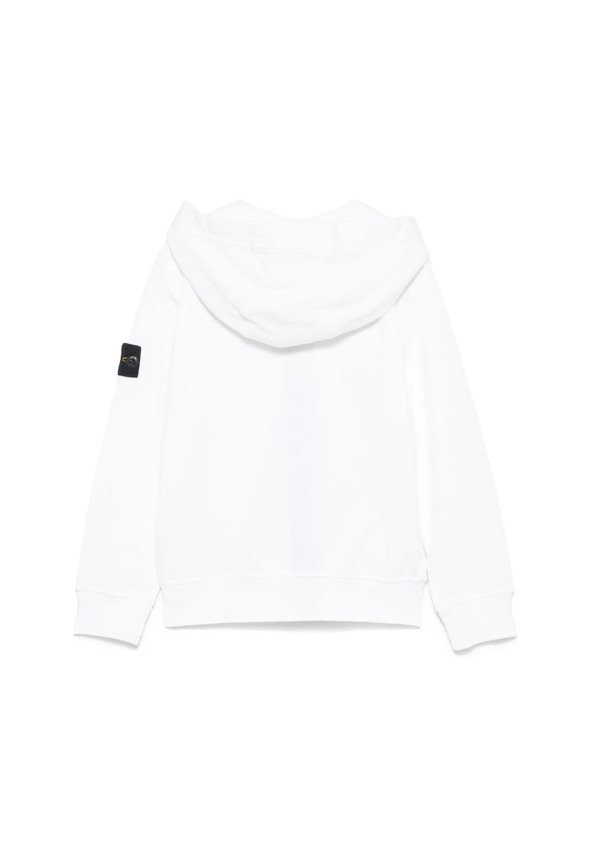 Felpa bambino Stone Island bianca in cotone | ViaMonte Shop