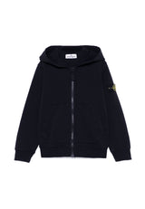 Felpa bambino Stone Island blu navy in cotone | ViaMonte Shop