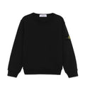 Felpa bambino Stone Island nera in cotone | ViaMonte Shop