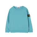 Felpa bambino Stone Island turchese in cotone | ViaMonte Shop