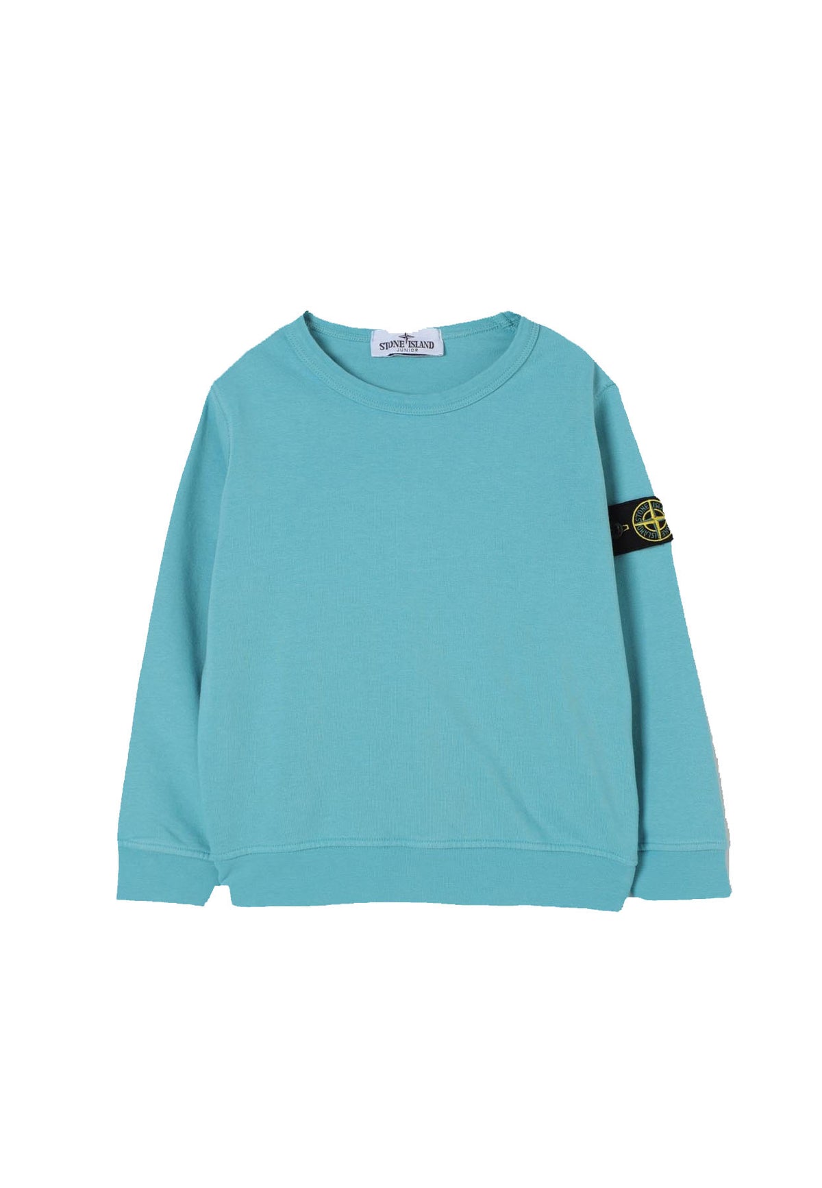 Felpa bambino Stone Island turchese in cotone | ViaMonte Shop