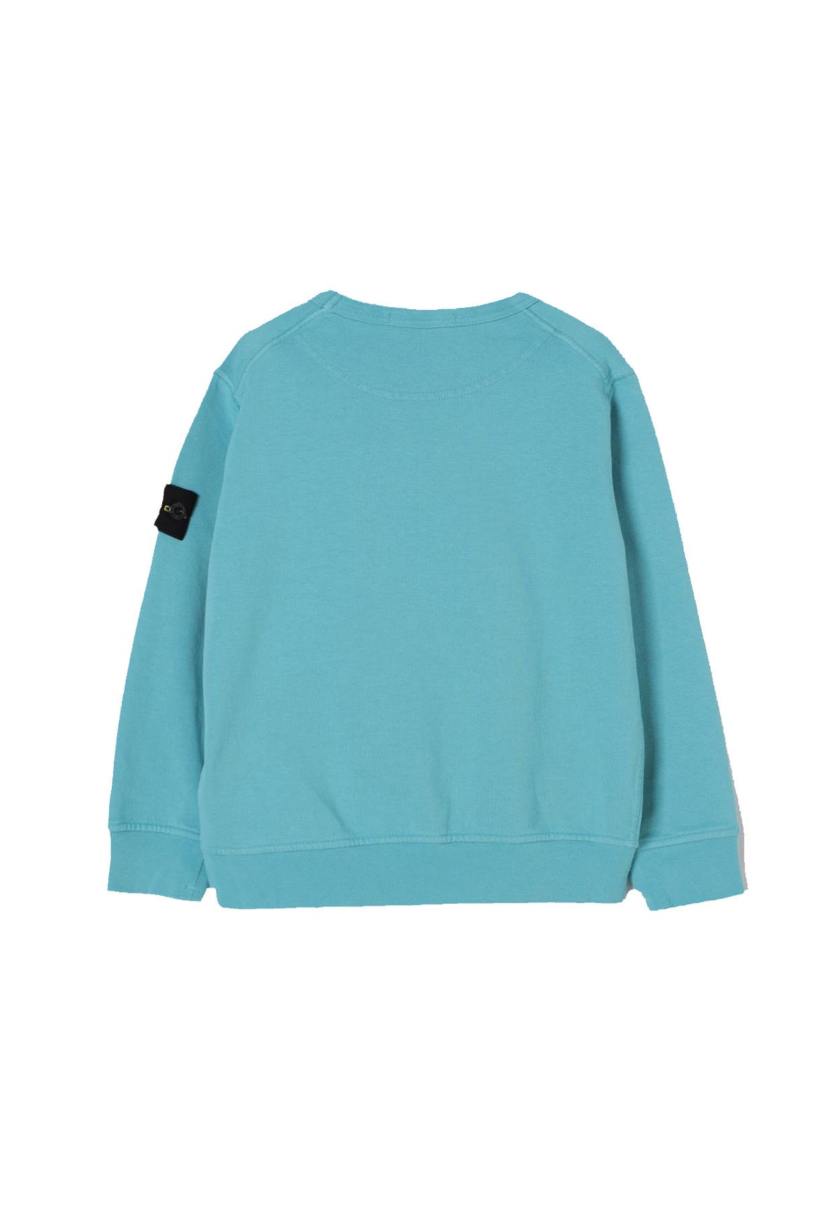 Felpa bambino Stone Island turchese in cotone | ViaMonte Shop