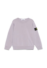 Felpa bambino Stone Island glicine in cotone | ViaMonte Shop
