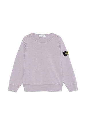 Felpa bambino Stone Island glicine in cotone | ViaMonte Shop