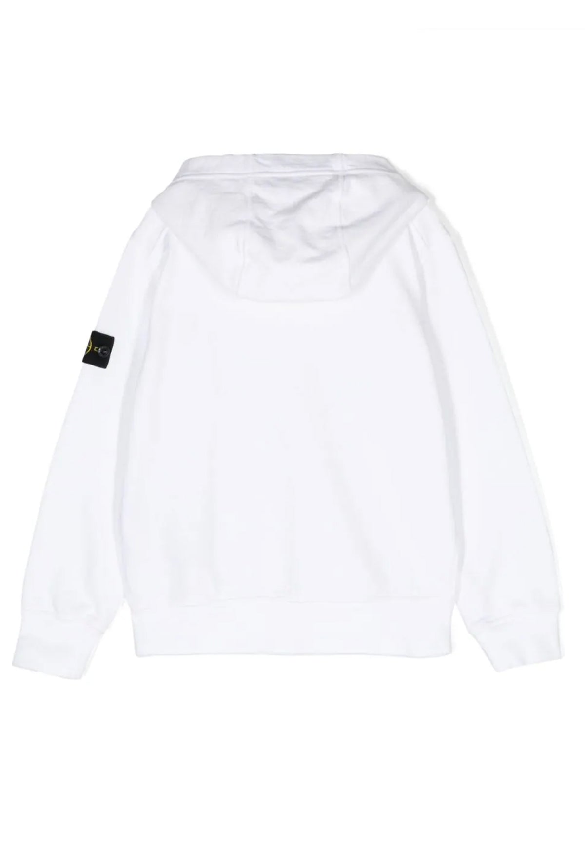 Felpa bambino Stone Island bianca in cotone | ViaMonte Shop