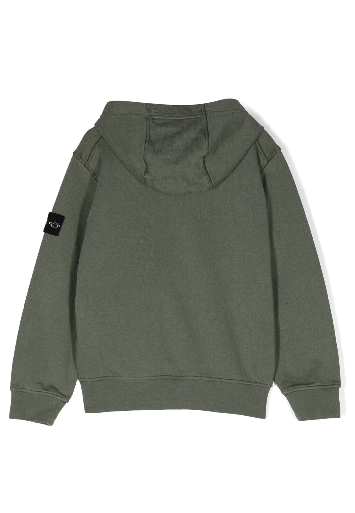 Felpa bambino Stone Island verde scuro in cotone | ViaMonte Shop