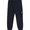 Pantalone sportivo bambino Stone Island blu navy in cotone | ViaMonte Shop