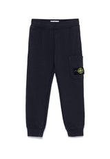 Pantalone sportivo bambino Stone Island blu navy in cotone | ViaMonte Shop