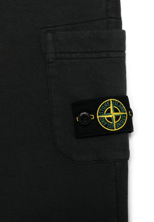 Pantalone sportivo bambino Stone Island nero in cotone | ViaMonte Shop