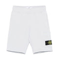 Bermuda bambino Stone Island bianco in cotone | ViaMonte Shop