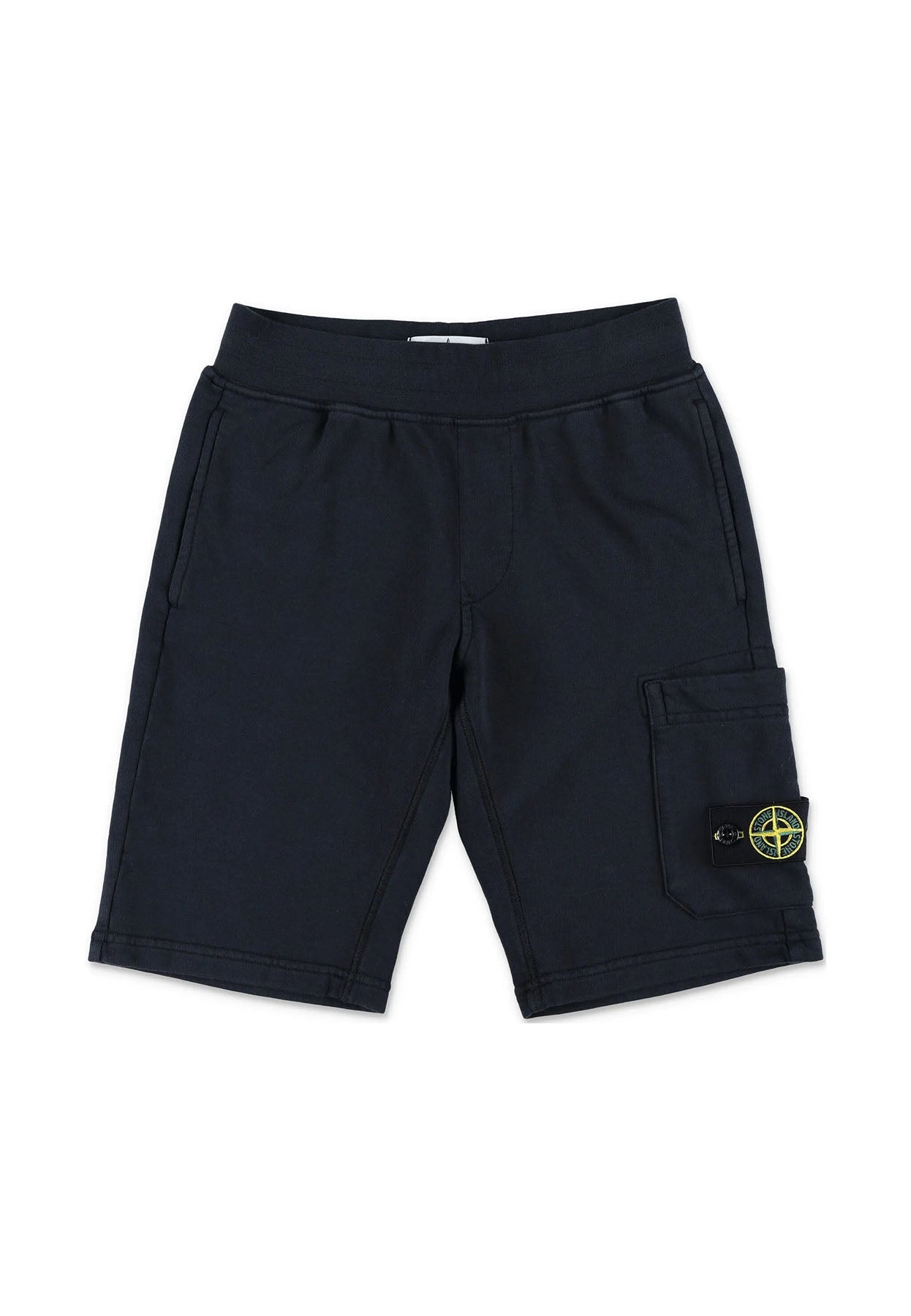 Bermuda bambino Stone Island blu navy in cotone | ViaMonte Shop