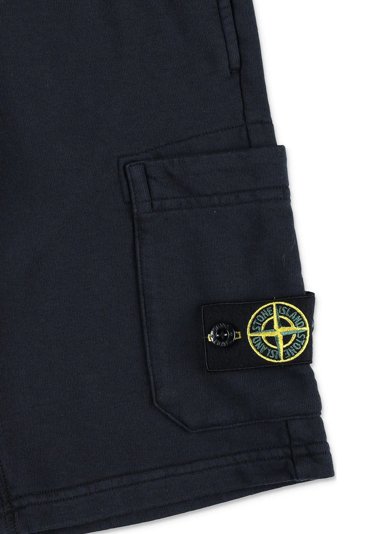 Bermuda bambino Stone Island blu navy in cotone | ViaMonte Shop