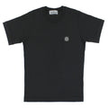 T-shirt bambino Stone Island nera in cotone | ViaMonte Shop