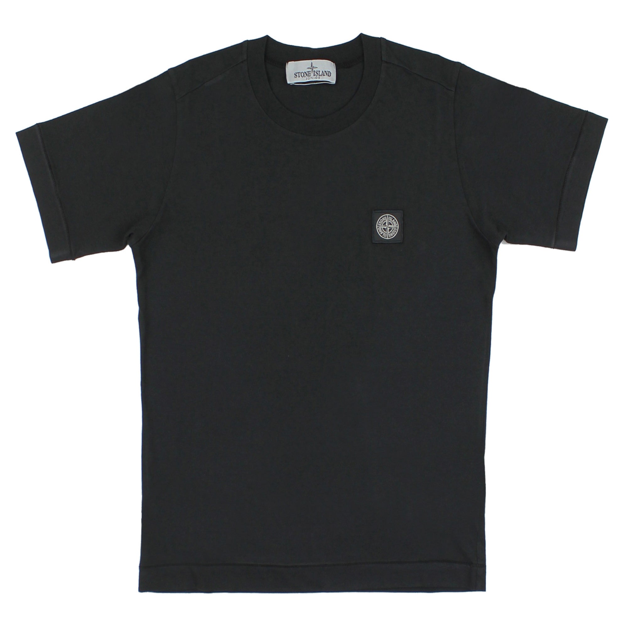 T-shirt bambino Stone Island nera in cotone | ViaMonte Shop