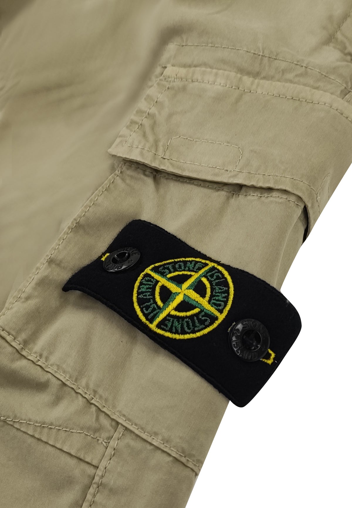 Pantalone bambino Stone Island beige in cotone stretch | ViaMonte Shop