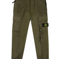 Pantalone cargo bambino Stone Island verde in cotone | ViaMonte Shop