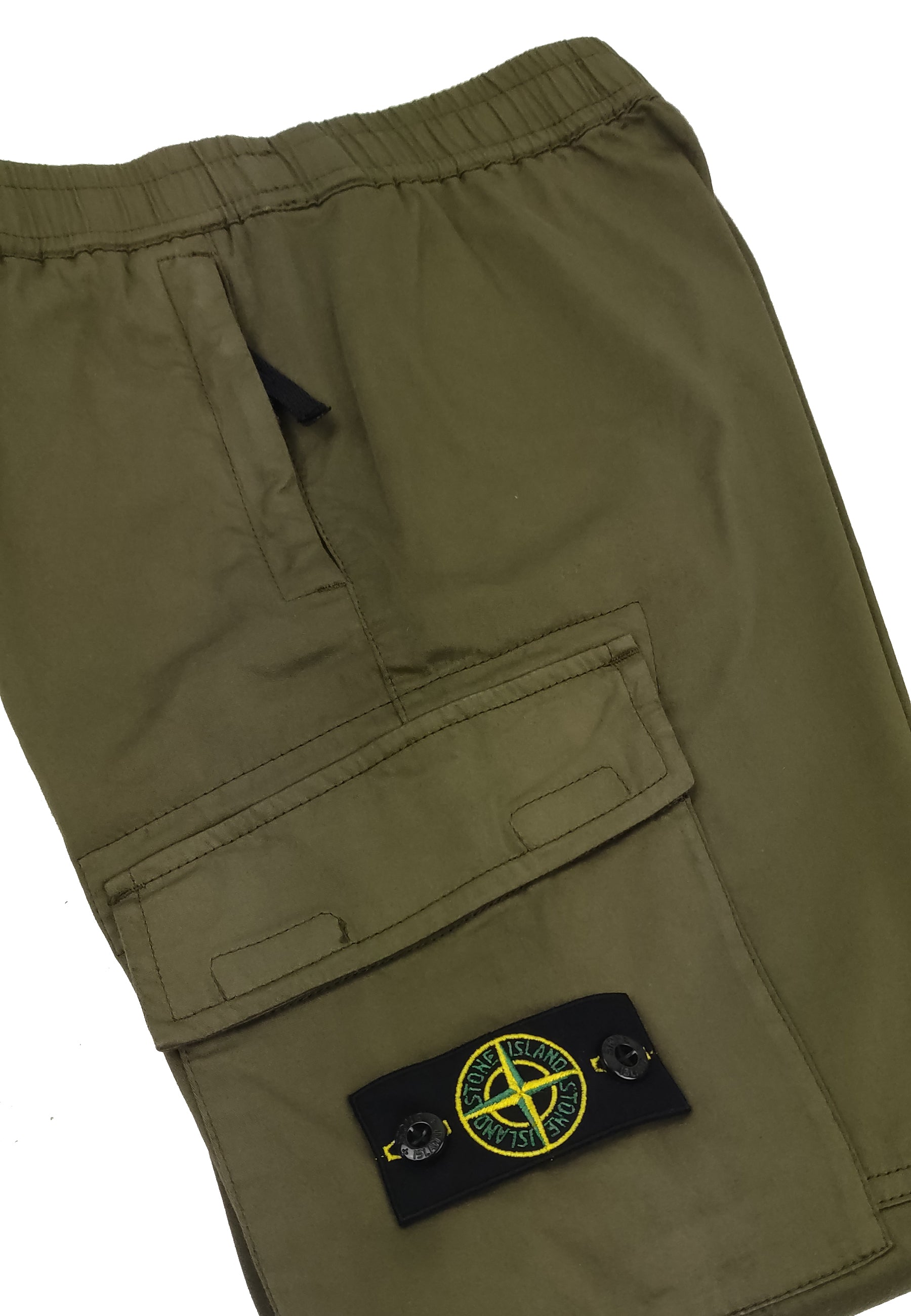 Pantalone cargo bambino Stone Island verde in cotone | ViaMonte Shop