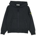 Felpa bambino Stone Island nera in cotone | ViaMonte Shop
