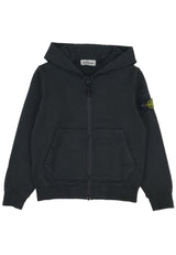 Felpa bambino Stone Island nera in cotone | ViaMonte Shop