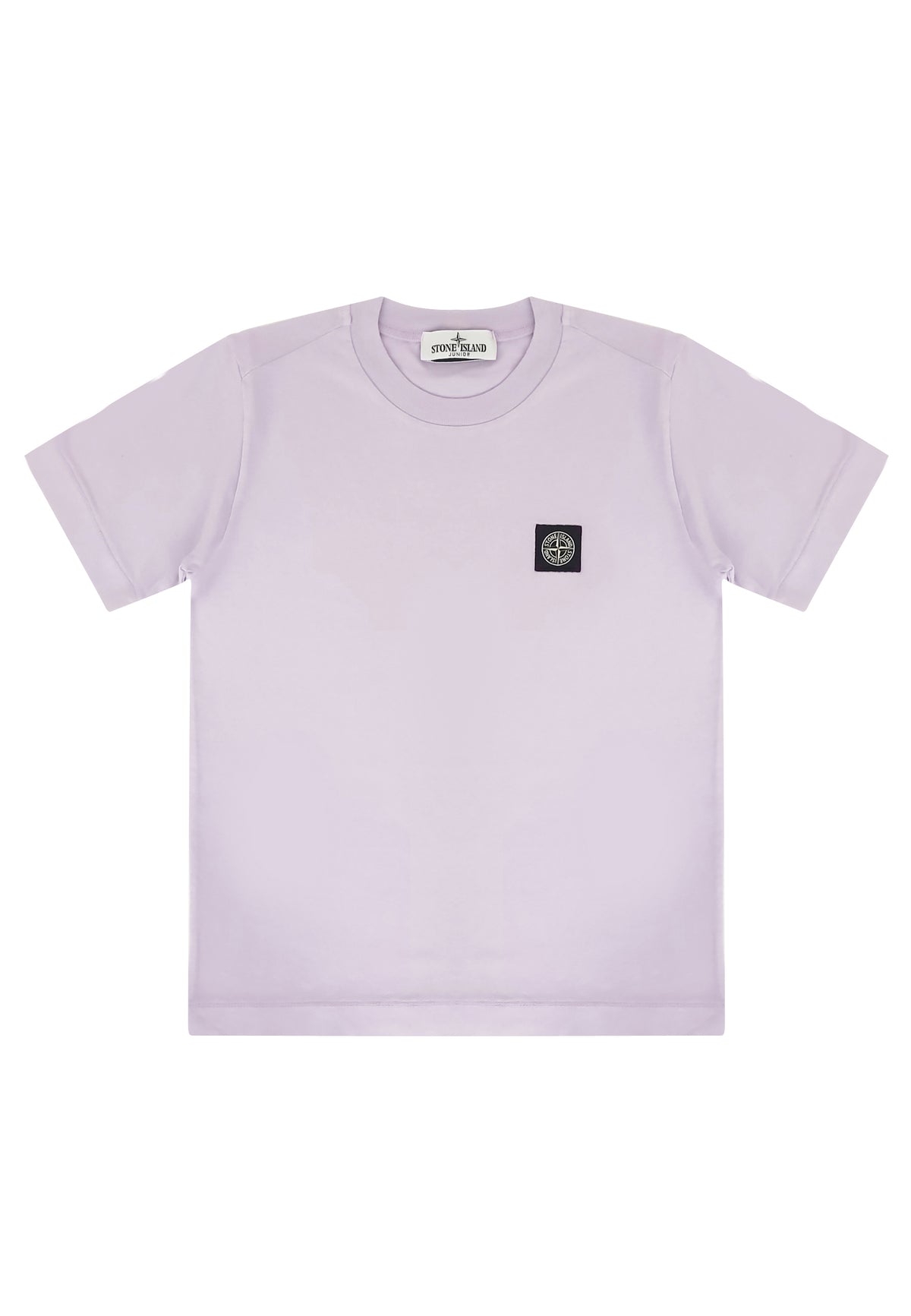 T-shirt bambino Stone Island lilla in cotone | ViaMonte Shop
