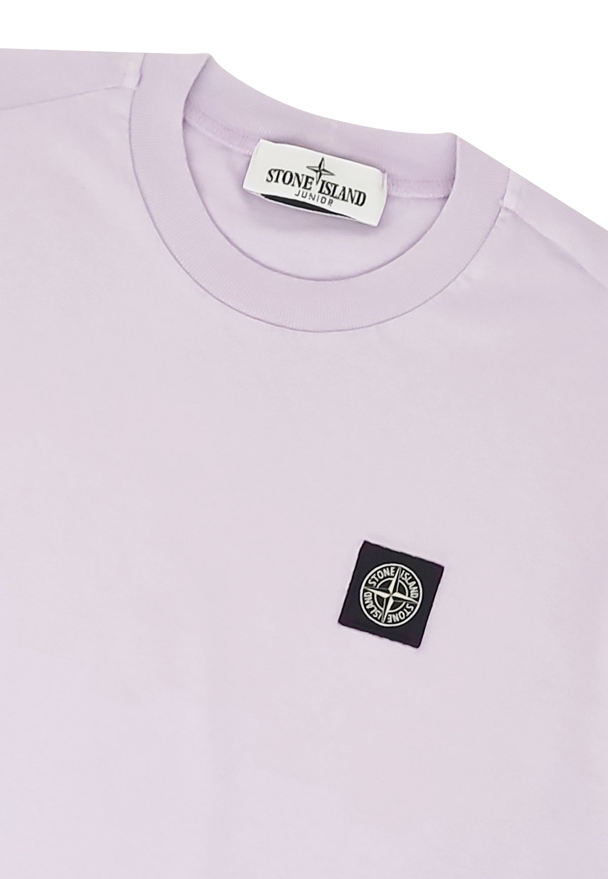 T-shirt bambino Stone Island lilla in cotone | ViaMonte Shop
