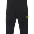 Pantalone bambino Stone Island nero in cotone | ViaMonte Shop