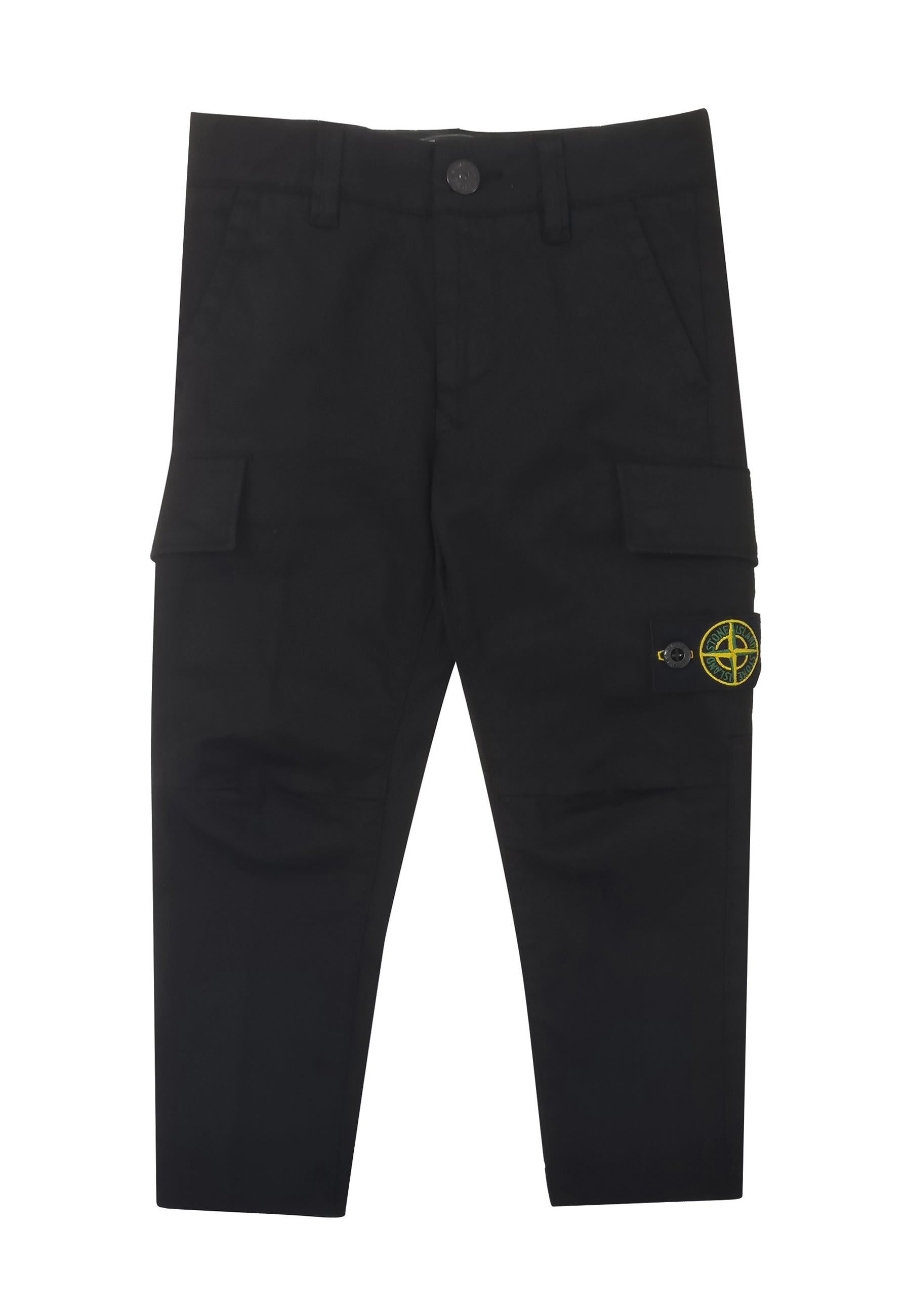 Pantalone bambino Stone Island nero in cotone | ViaMonte Shop