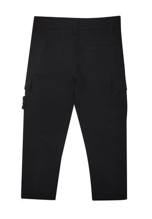 Pantalone bambino Stone Island nero in cotone | ViaMonte Shop