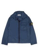 Giubbino bambino Stone Island blu in nylon | ViaMonte Shop