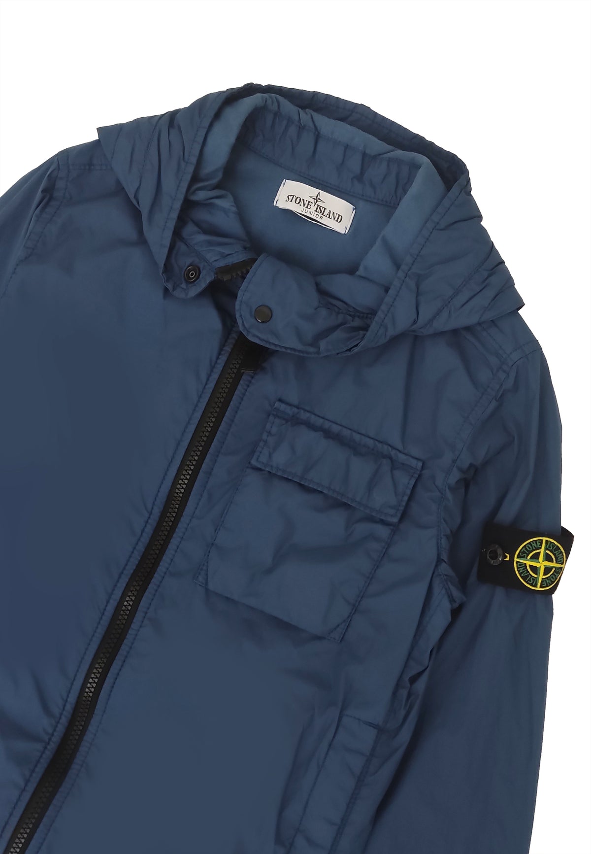 Giubbino bambino Stone Island blu in nylon | ViaMonte Shop