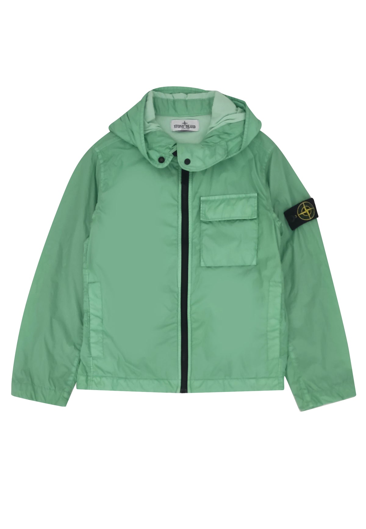 Giubbino bambino Stone Island verde in nylon | ViaMonte Shop