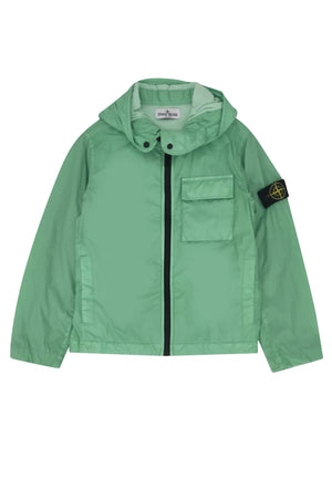 Giubbino bambino Stone Island verde in nylon | ViaMonte Shop