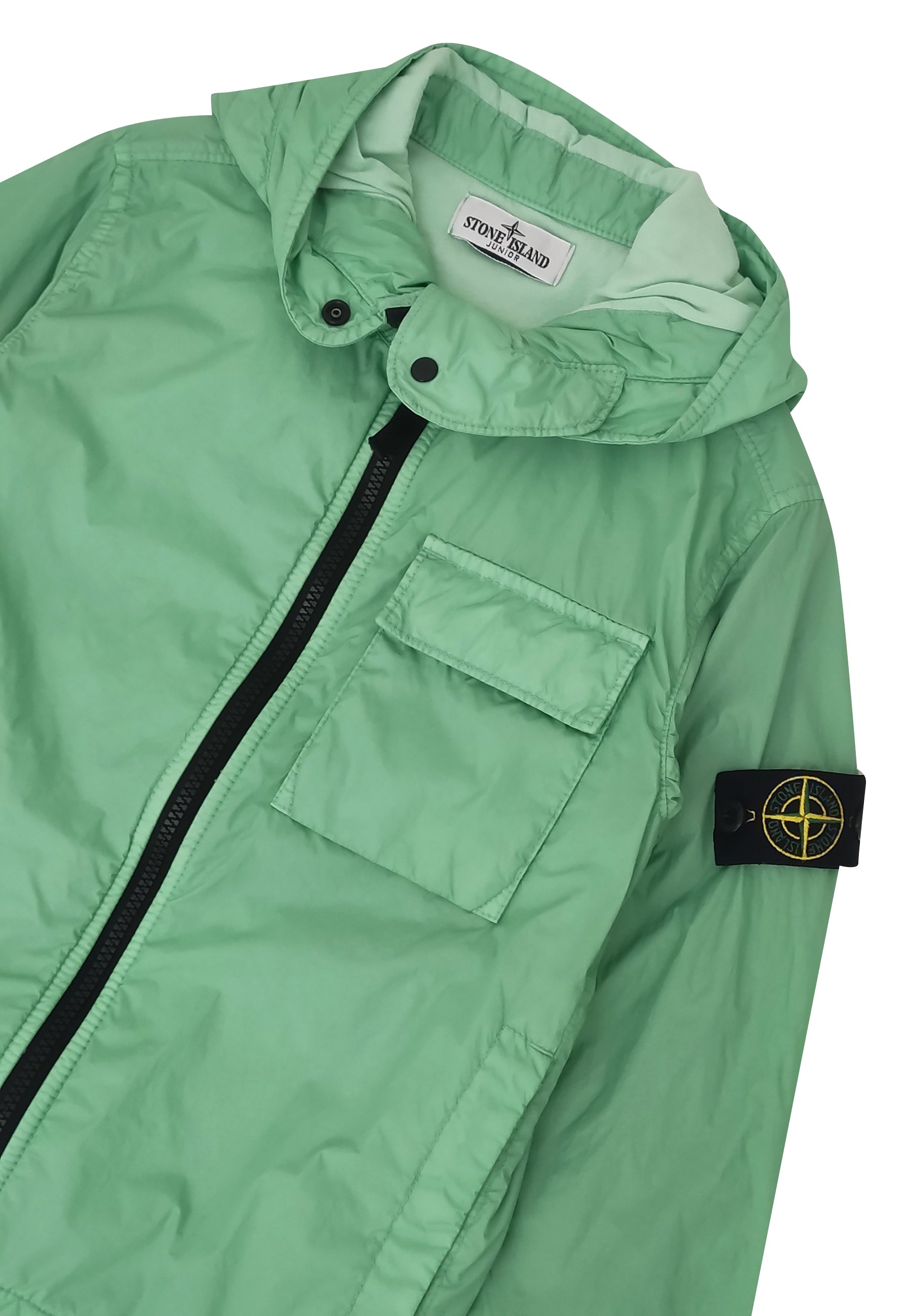 Giubbino bambino Stone Island verde in nylon | ViaMonte Shop