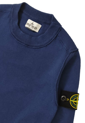 Maglia bambino Stone Island blu royal in cotone | ViaMonte Shop