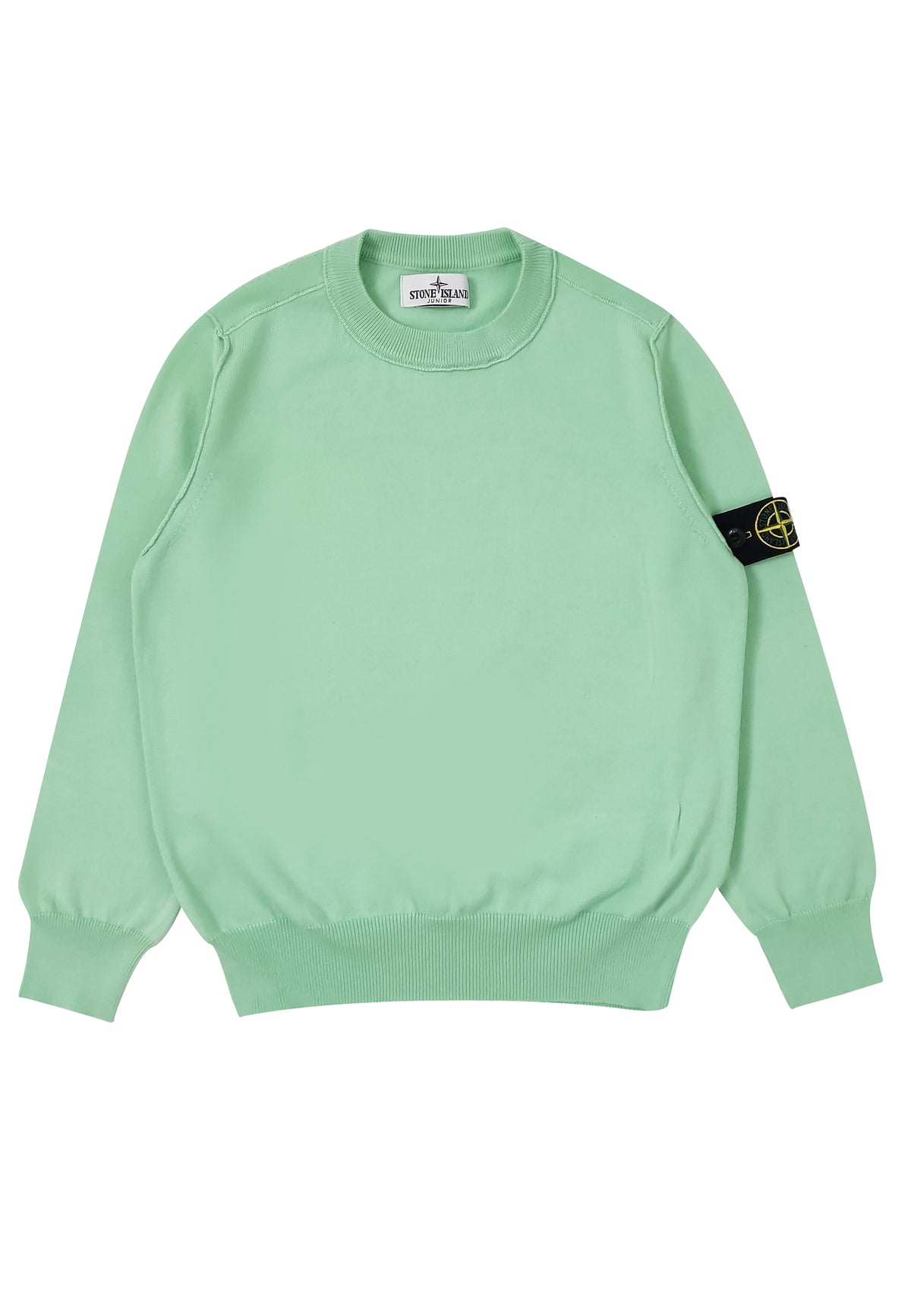 Maglia bambino Stone Island verde chiaro in cotone | ViaMonte Shop