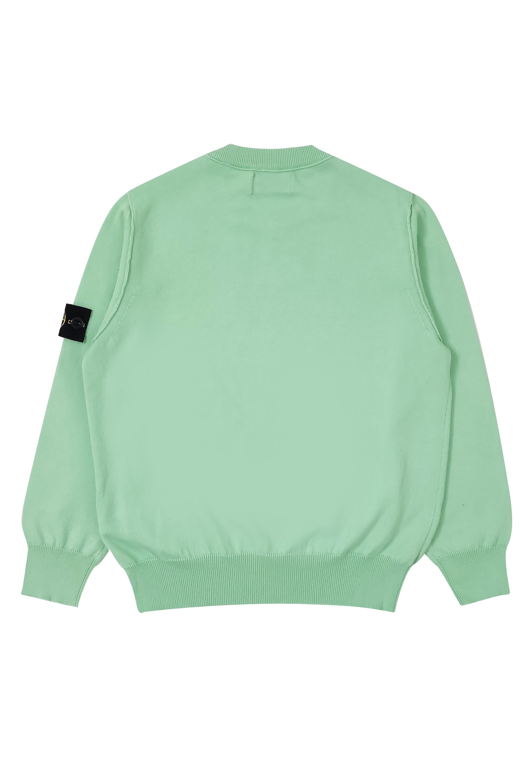 Maglia bambino Stone Island verde chiaro in cotone | ViaMonte Shop